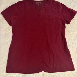 Mandala Women’s Scrub Top - Wine